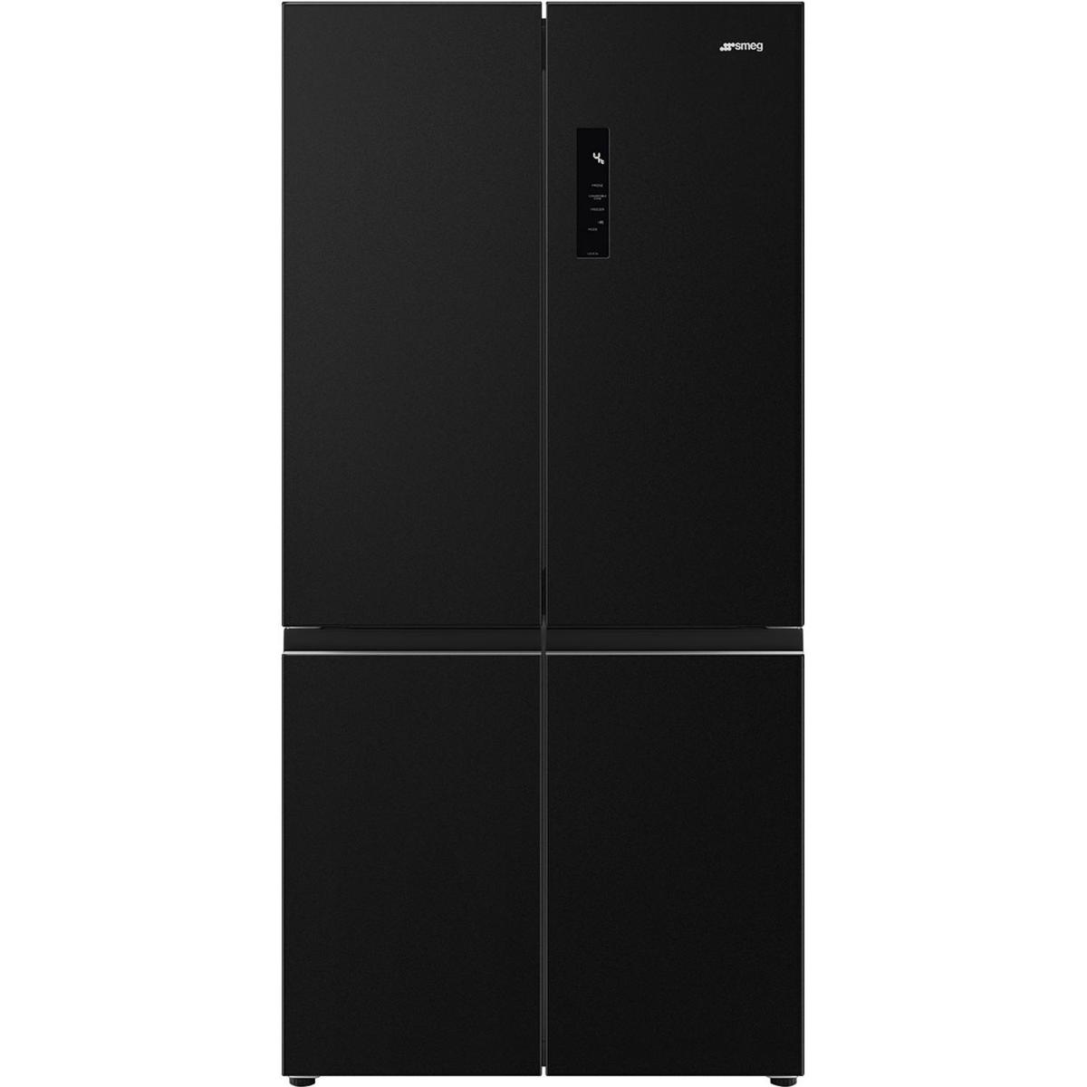Refurbished Smeg 522 Litre Four Door Freestanding American Fridge Freezer - Dark Inox