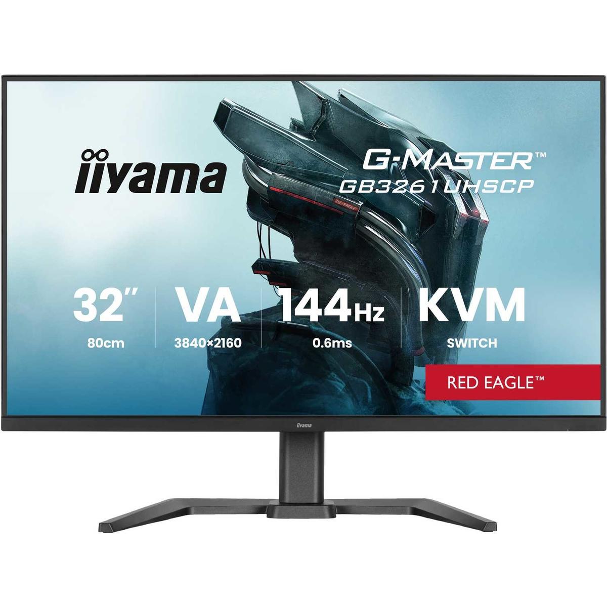 iiyama G-Master GB3261UHSCP 32" VA 4K UHD 144Hz 0.6ms USB-C KVM Gaming Monitor