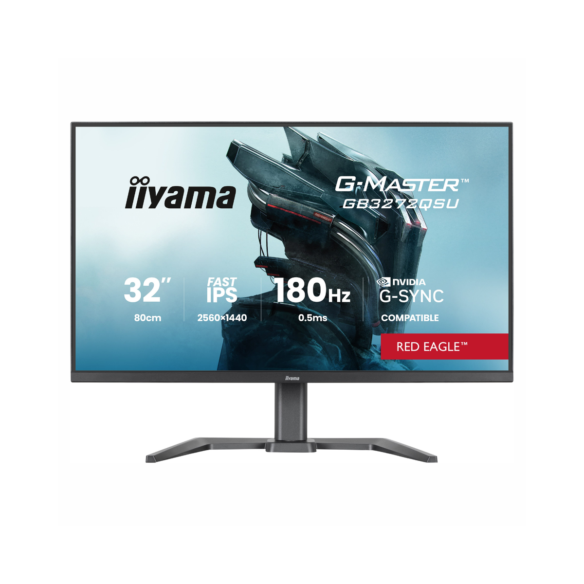iiyama G-Master GB3272QSU 32" Fast IPS QHD 180Hz 0.5ms Gaming Monitor