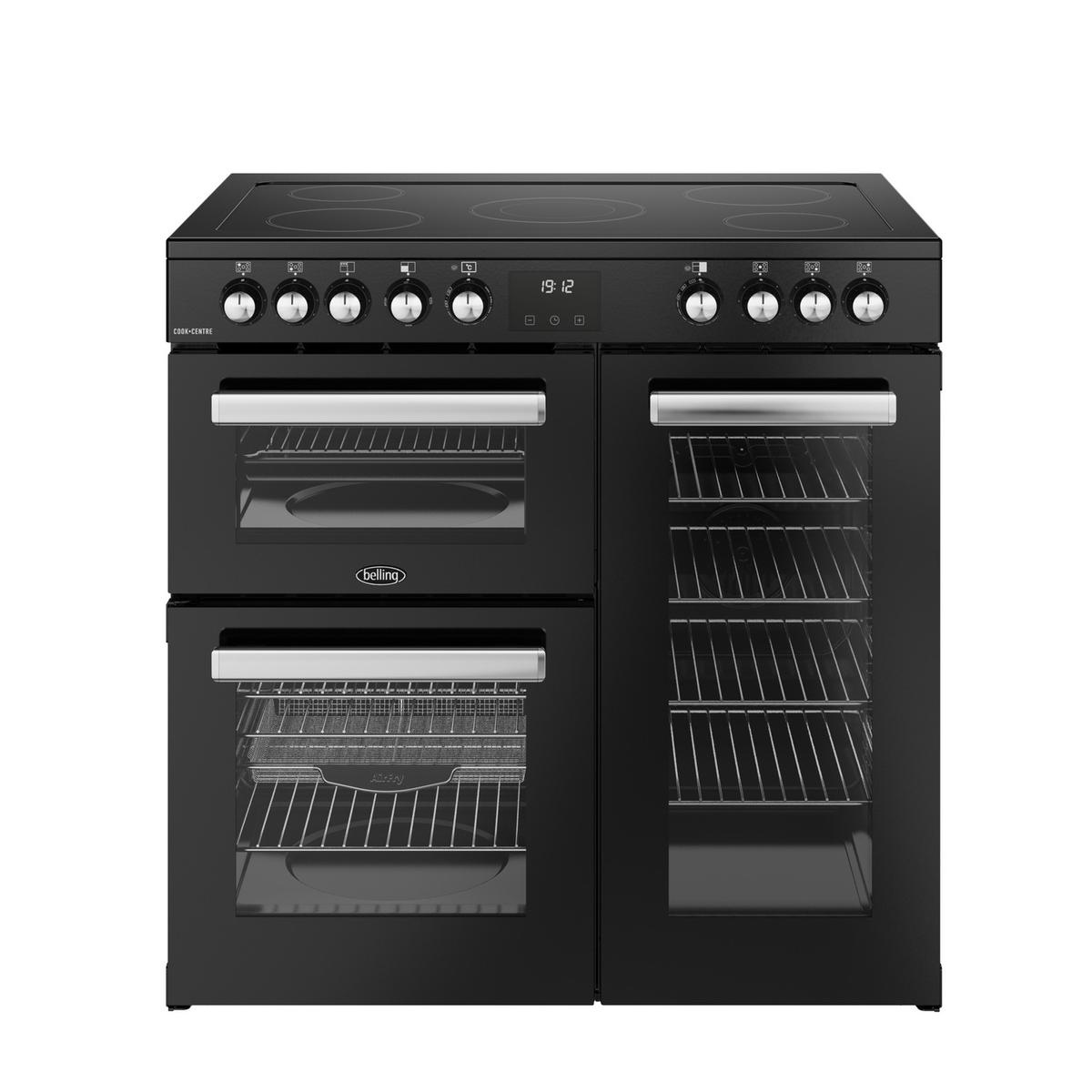 Belling Cookcentre 90cm Electric Range Cooker - Black