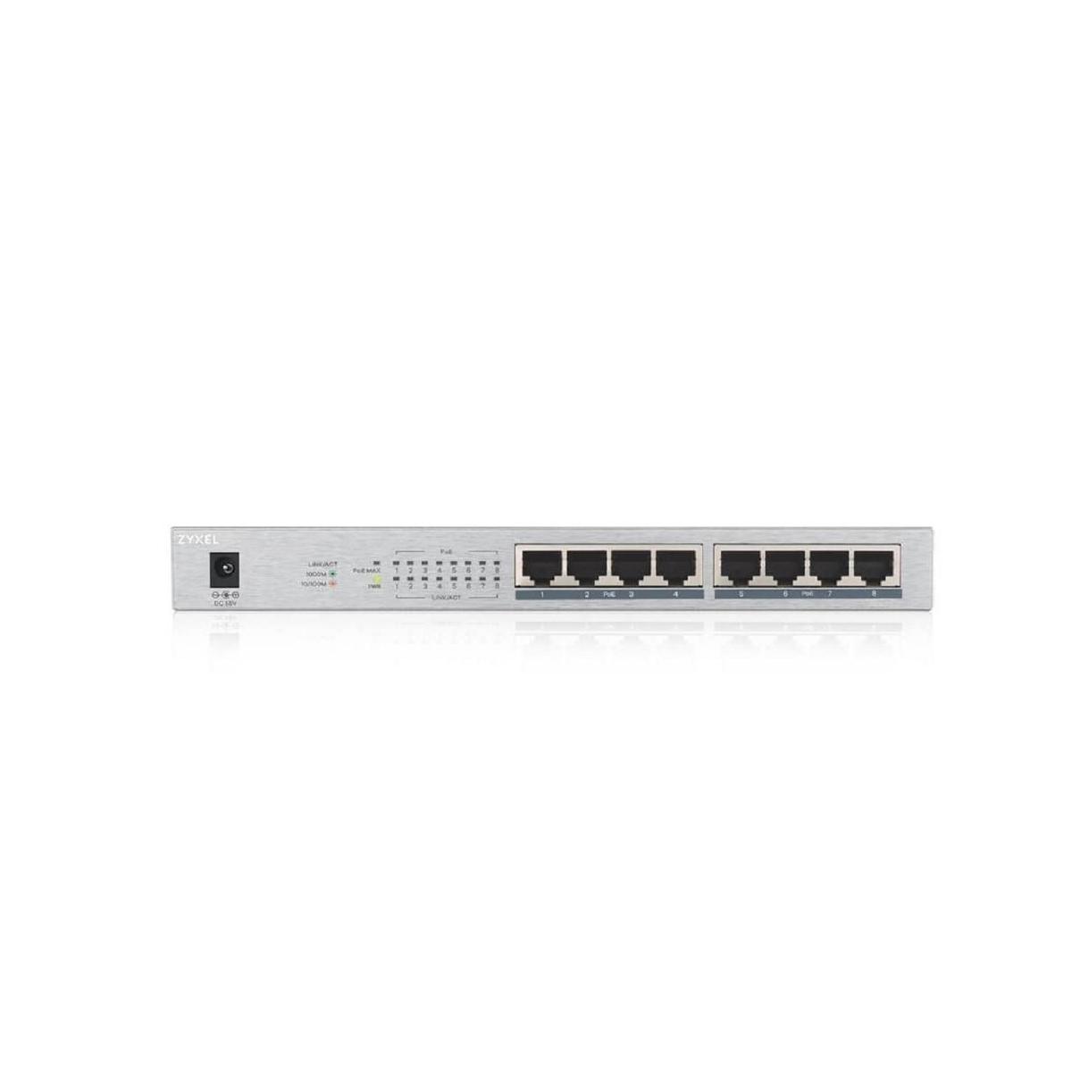 Zyxel GS1008HP 8-Port Desktop Wall-Mountable Switch