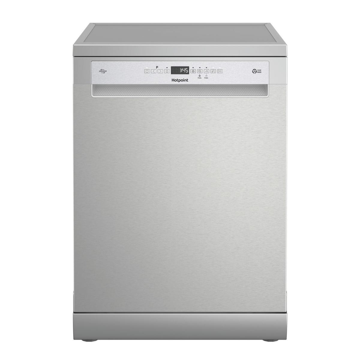 Hotpoint Hydroforce Freestanding Dishwasher - Maxi Space B-Rated Stainless Steel