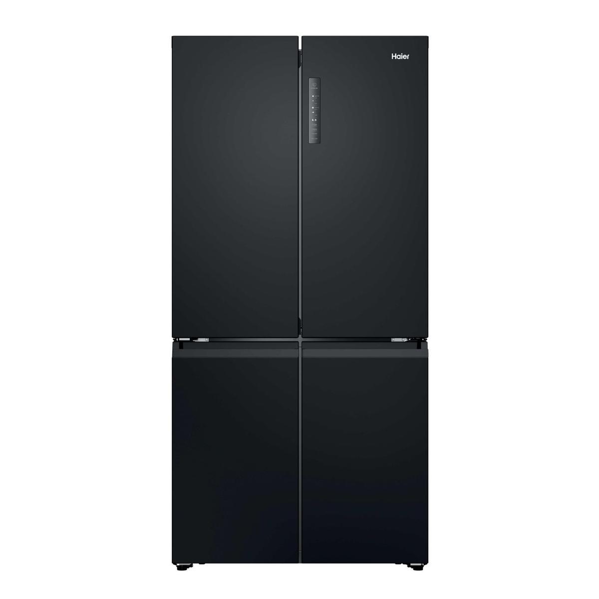 Refurbished Haier Series 3 250 Litre Side-by-Side American Fridge Freezer - Black