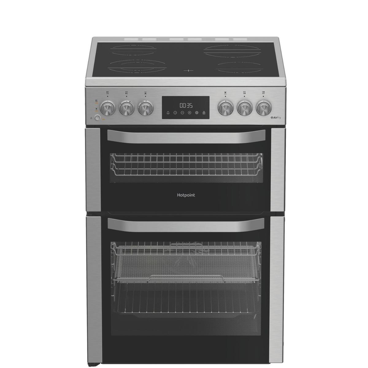 Hotpoint 60cm Electric Cooker - Stainless steel