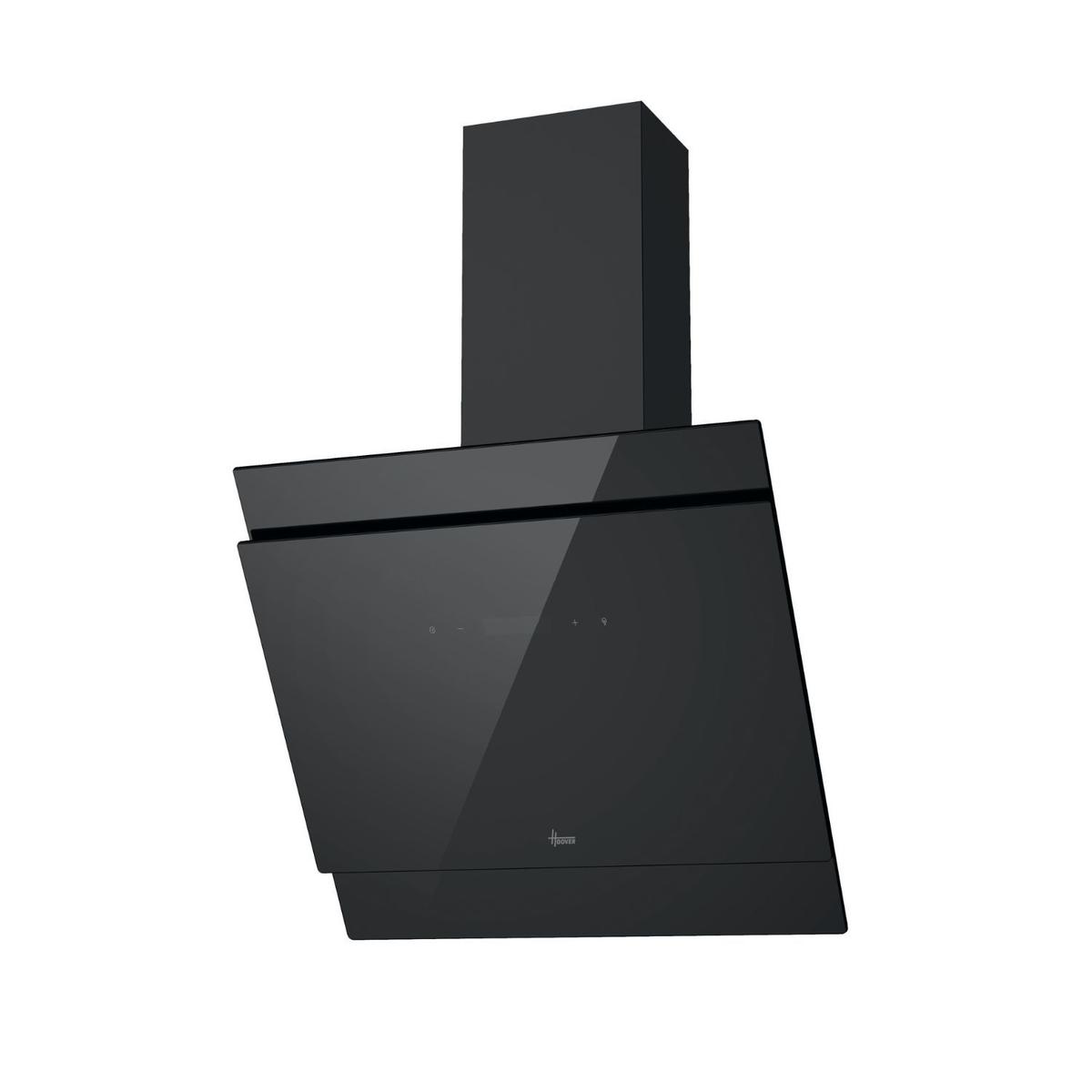 Hoover 60cm Angled Cooker Hood - Black