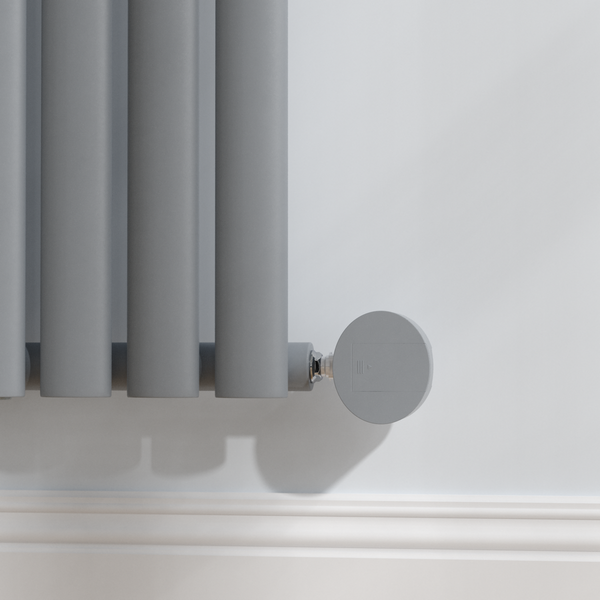 Light Grey Finish Control Panel Cover for Designer Radiator Heating Elements