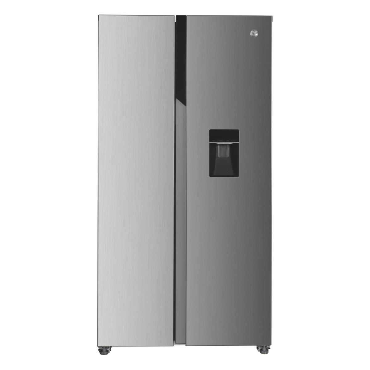 Refurbished Hoover 532 Litre Side-By-Side American Fridge Freezer - Stainless Steel