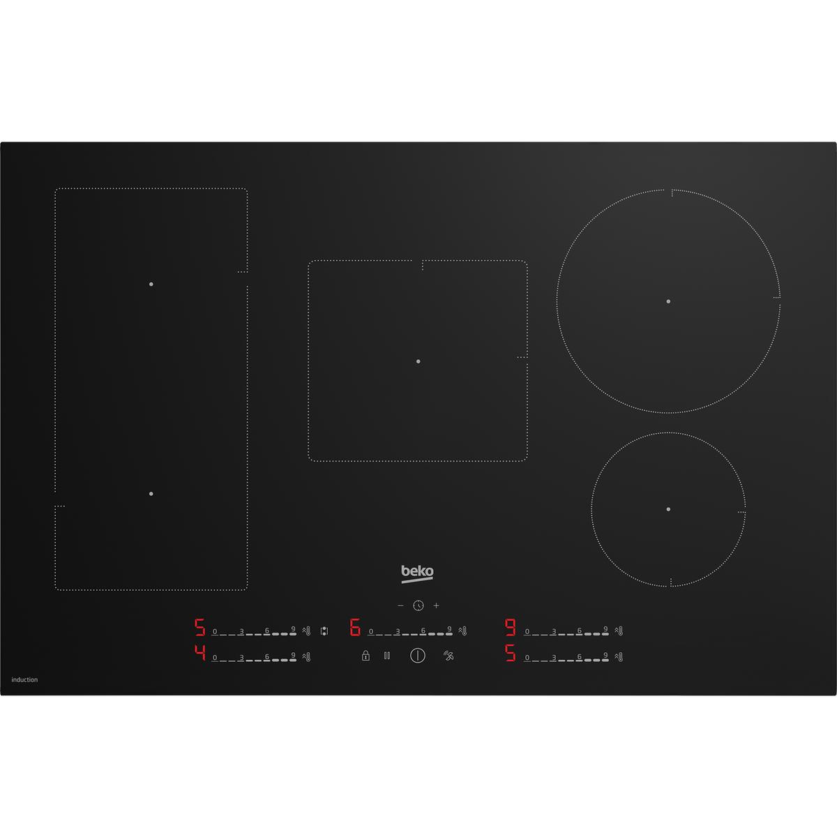 Beko 80cm 5 Zone Induction Hob with IndyFlex