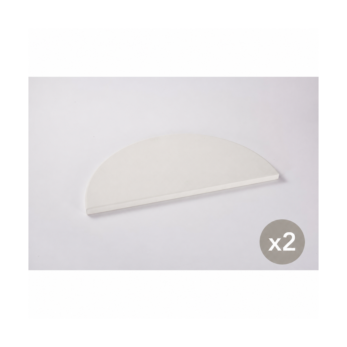 Boss Grill Half Moon Heat Deflector for 22" Boss Grill Ceramic BBQs