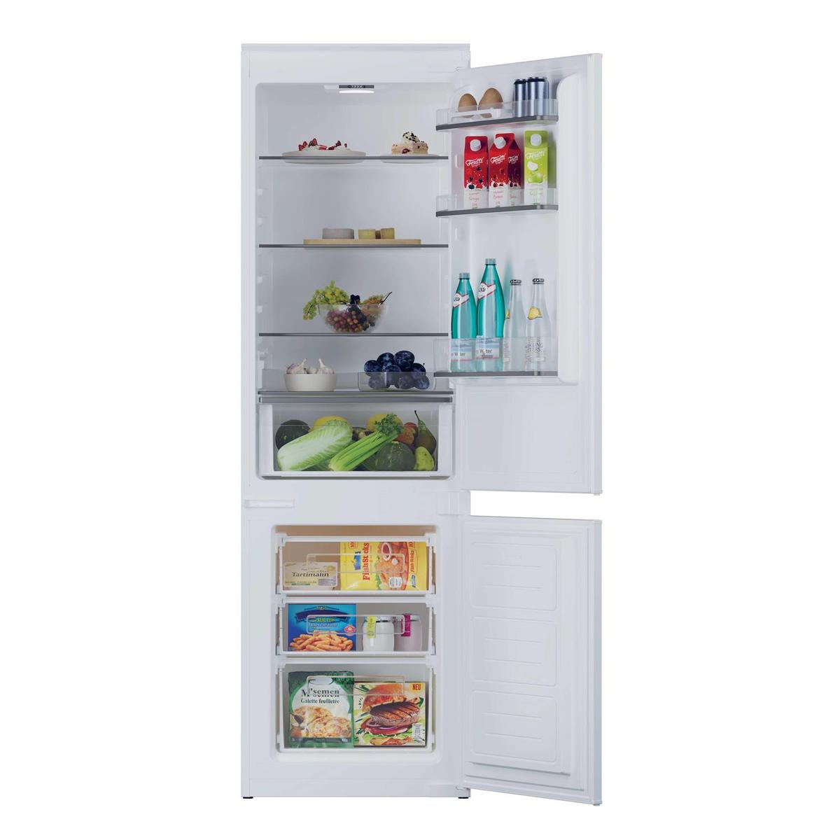 Hoover 250 Litre 177cm 70/30 Integrated Fridge Freezer with Sliding Door Hinge