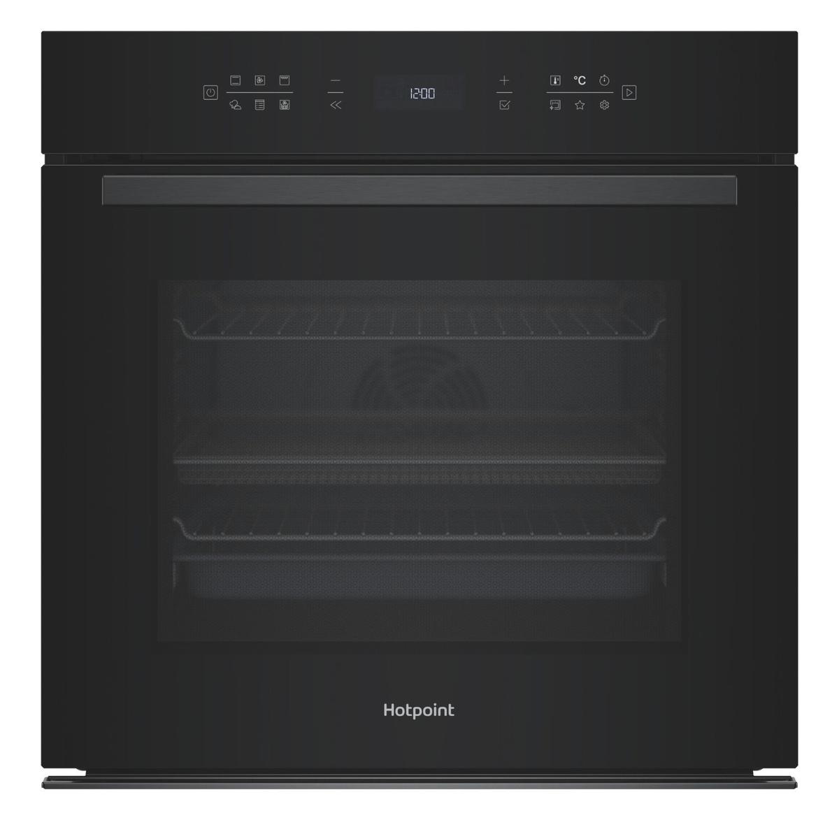 Refurbished Hotpoint Class 6 ActiveMultiflow HOI68PT1SBUK Electric Single Fan Oven with Air Fry and DualClean- Black