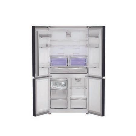 Refurbished Hotpoint HPGF 6564 XK4UK Total No Frost American Fridge Freezer with Fresh Shield - Dark Inox