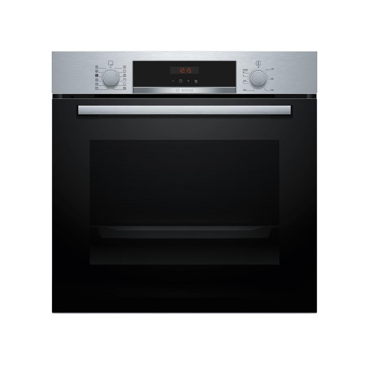 Refurbished Bosch Series 4 Electric Single Oven - HQA534BS3B built-in/under single oven Electric Built-in  in Stainless steel