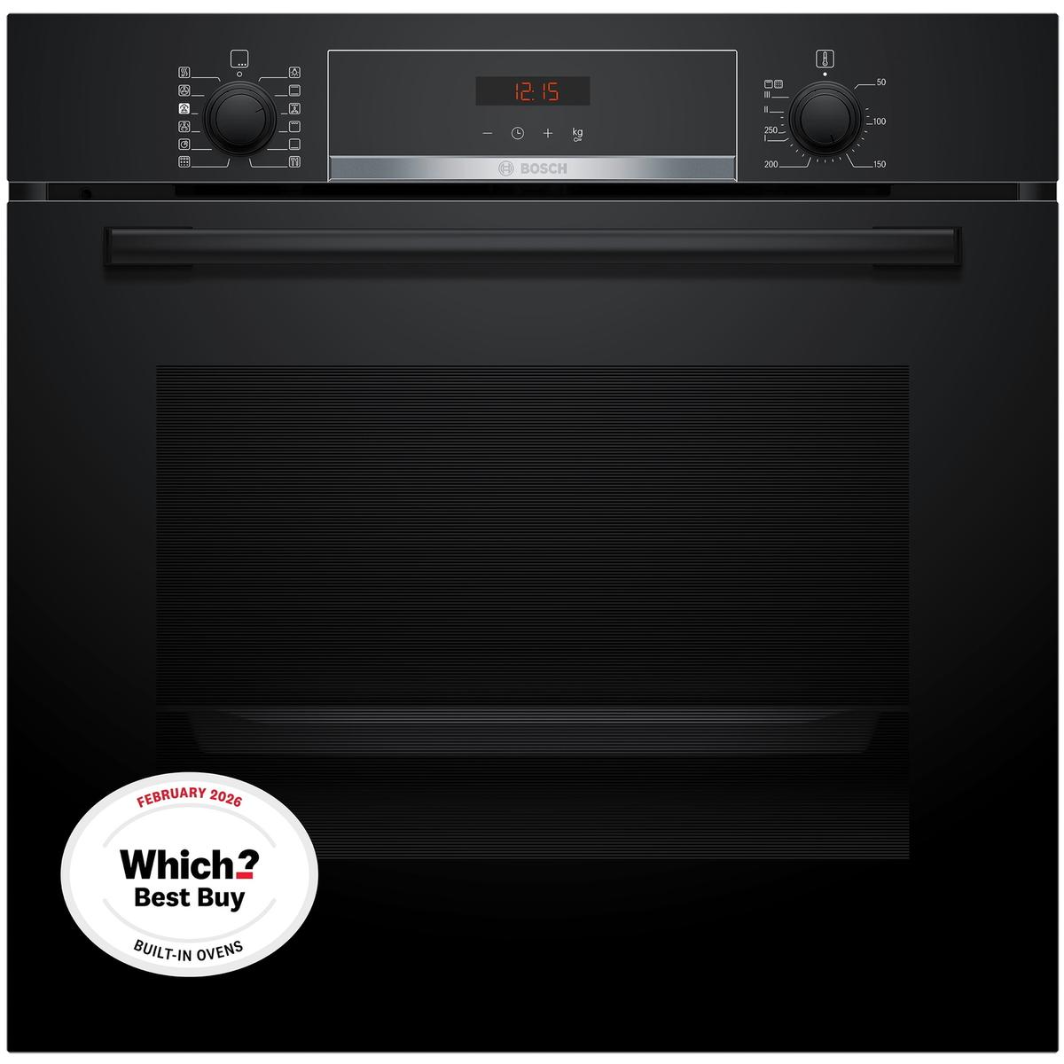 Bosch Series 4 HQA574BB3B Electric Self Cleaning Single Oven - Black