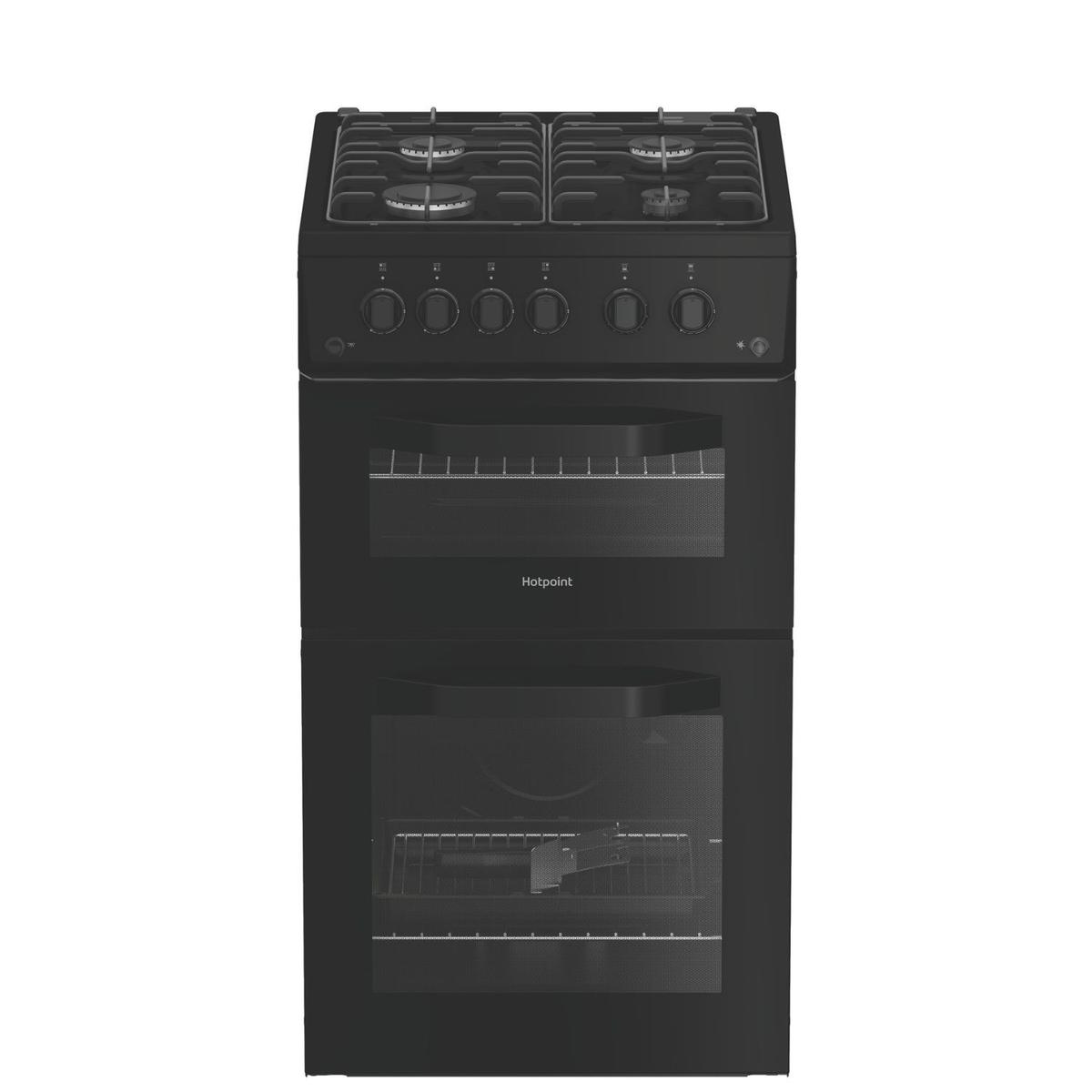 Hotpoint 50cm Gas Cooker - Black