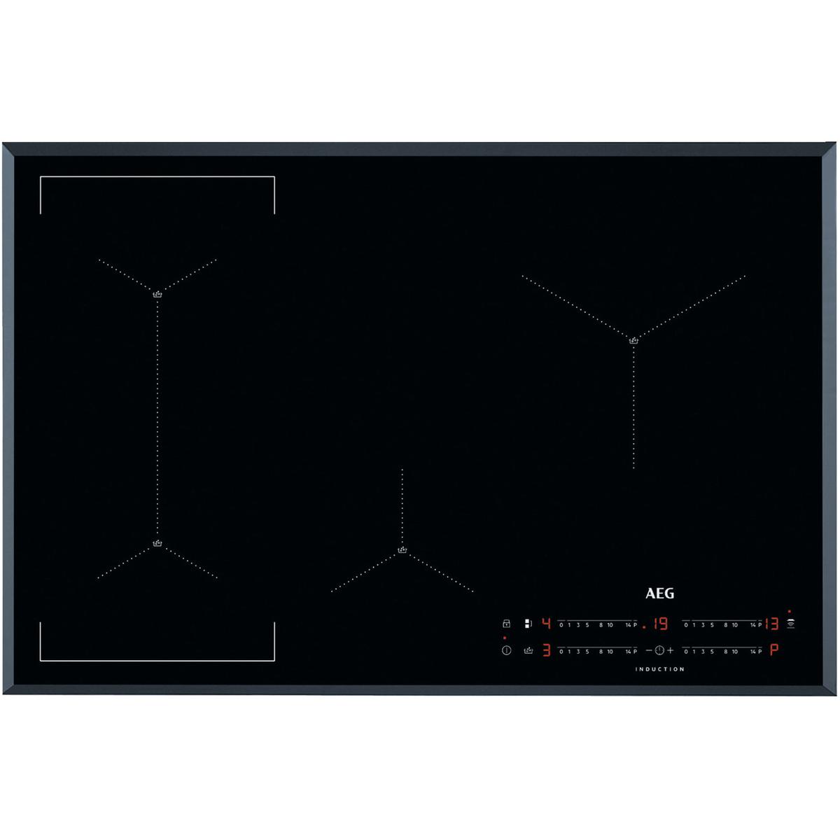 Refurbished AEG IAE84421FB 78cm 4 Zone Induction Hob with Bridge Zone and SenseBoil