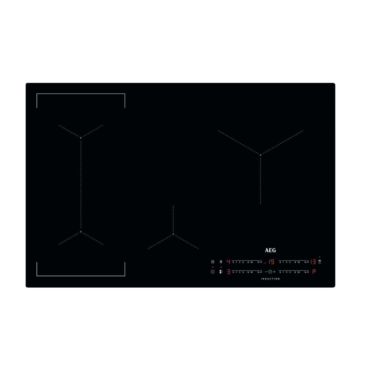 Refurbished AEG 6000 Series IKX84443CB 80cm Induction Hob with Bridge Zone