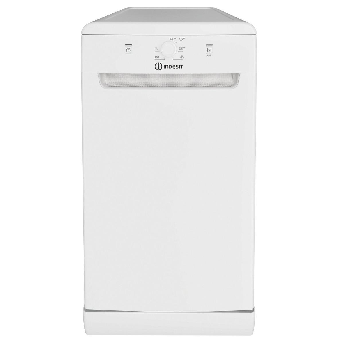 Indesit Freestanding Slimline Dishwasher - White
