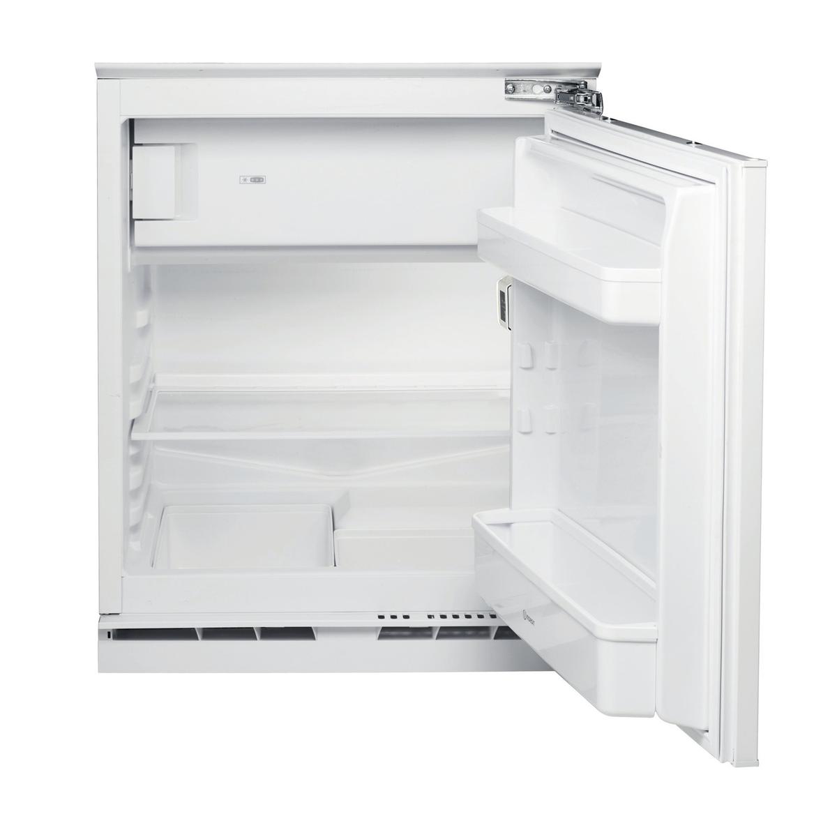 Indesit 126 Litre 82cm Integrated Under Counter Fridge with Fixed Door Hinge