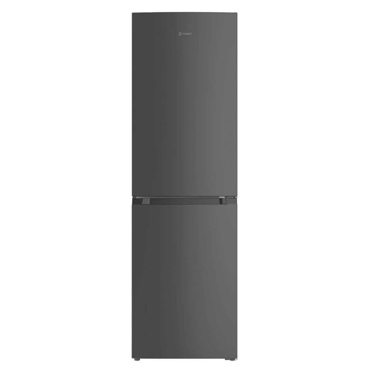 Indesit 257 Litre 50/50 Freestanding Fridge Freezer - Black