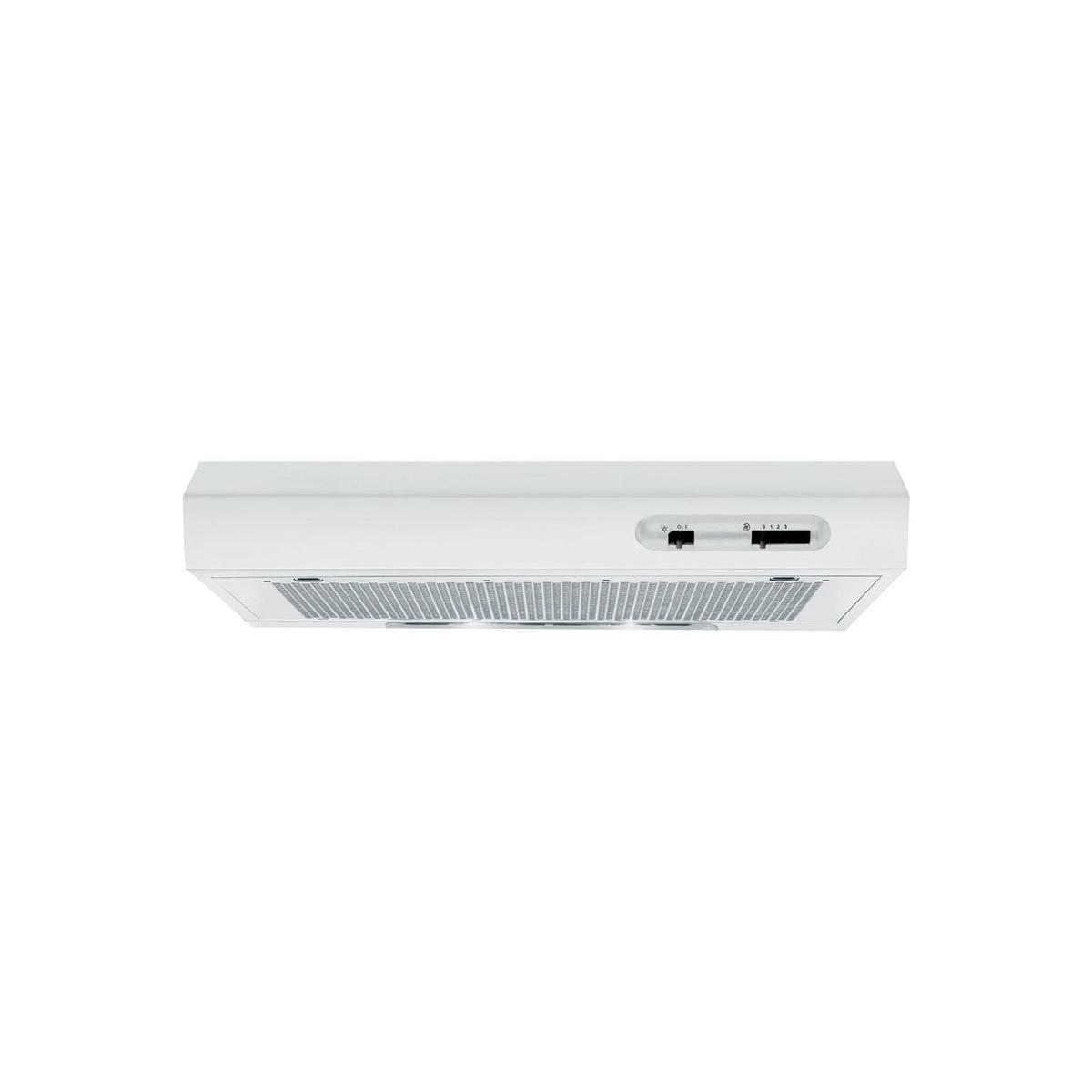 Refurbished Indesit ISLK66FLSW 60cm Visor Cooker Hood White