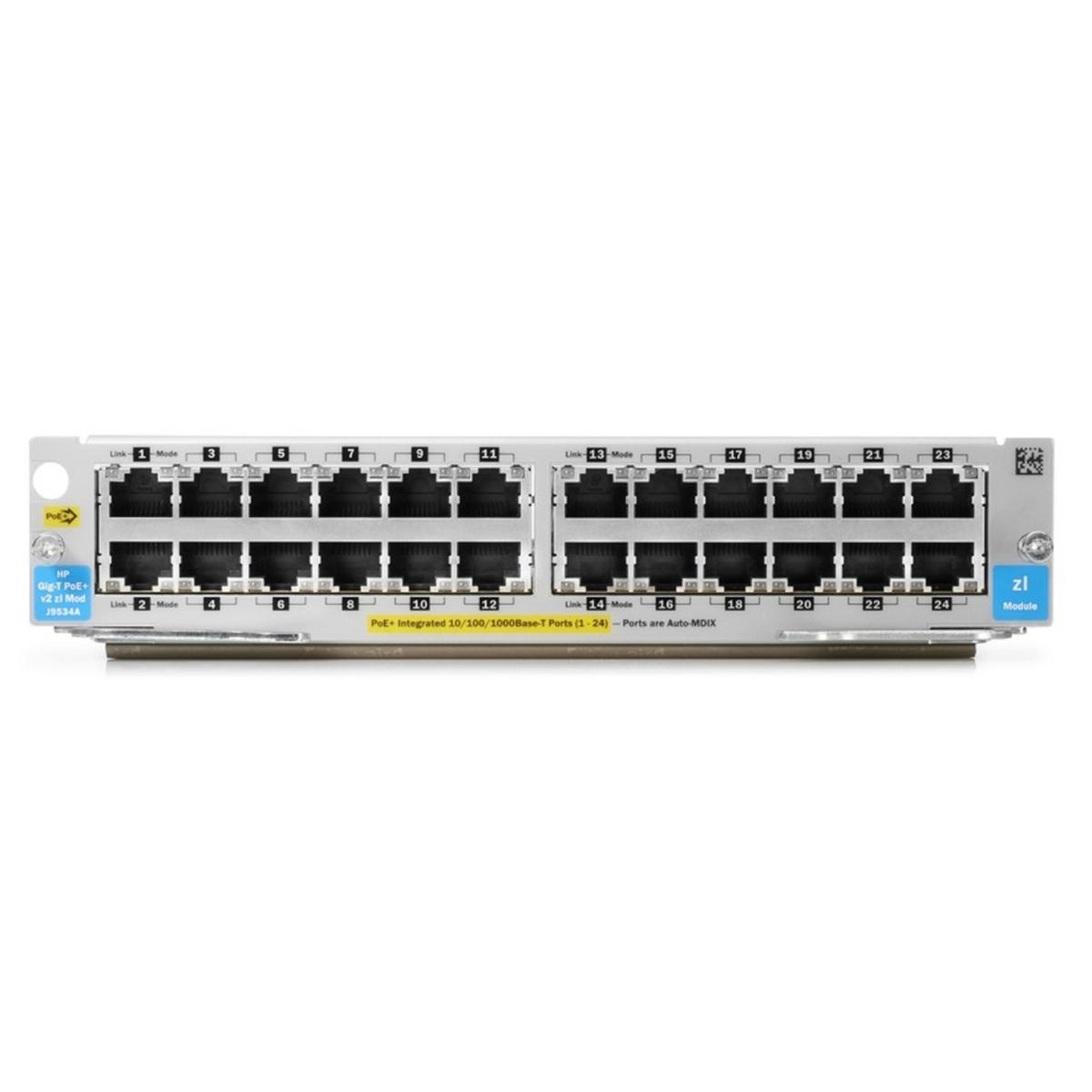 HP Enterprise 24-Port Gigabit Ethernet PoE+ Expansion Module for for HPE Aruba 5406R Series