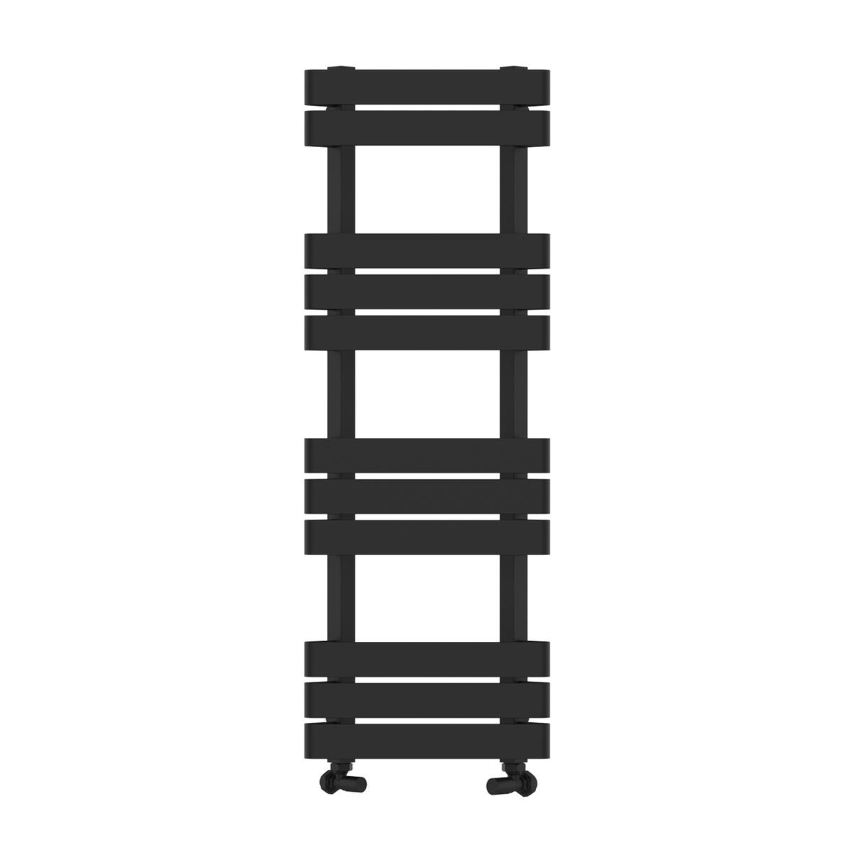 Black Corner Towel Radiator 1200 x 400mm - Kahli