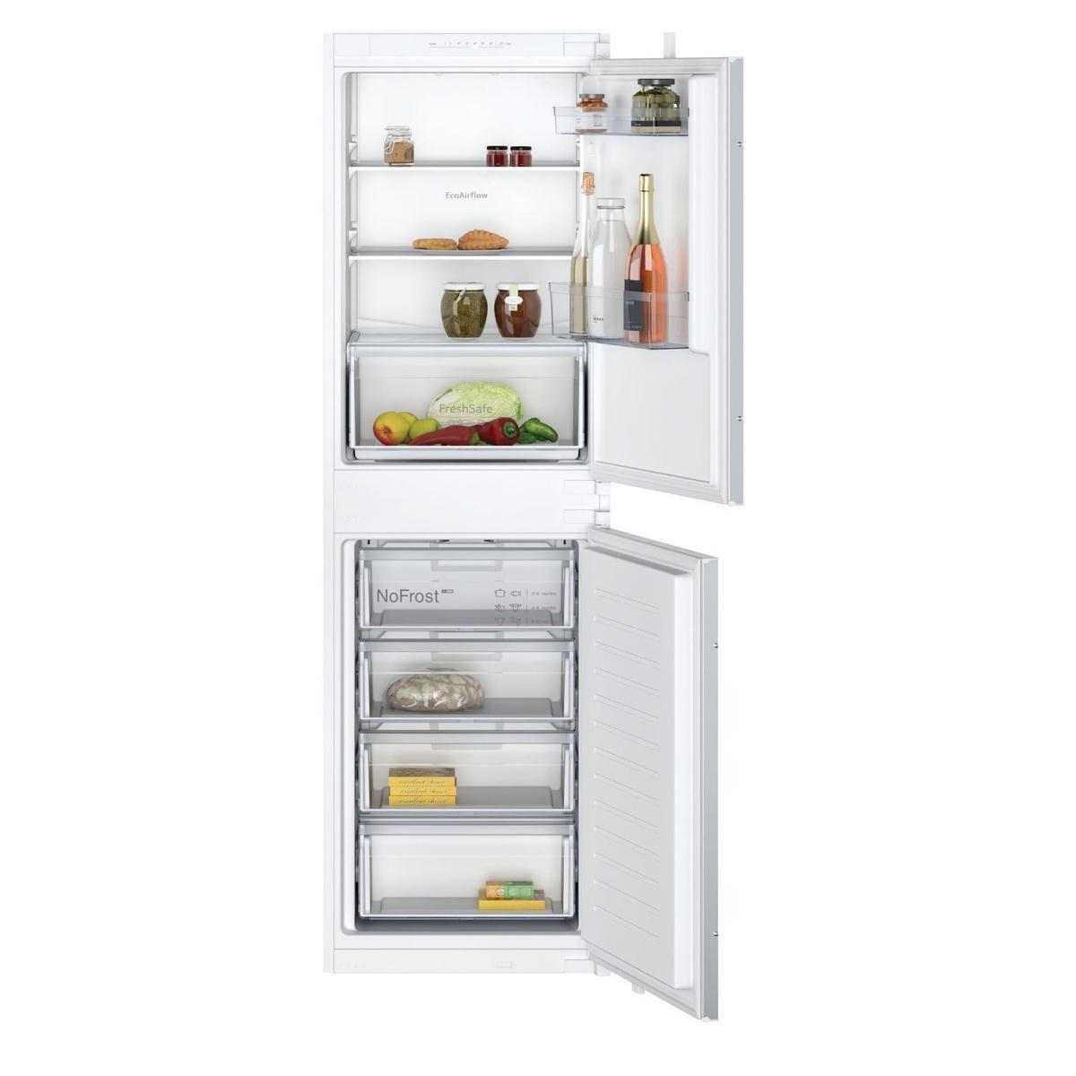 Neff N70 249 Litre 177 cm 50/50 Integrated Fridge Freezer with Sliding Door Hinge