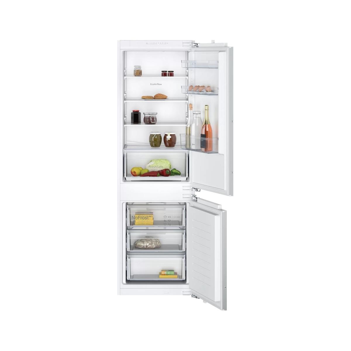 Neff N30 260 Litre 177 cm 60/40 Integrated Fridge Freezer with Sliding Door Hinge