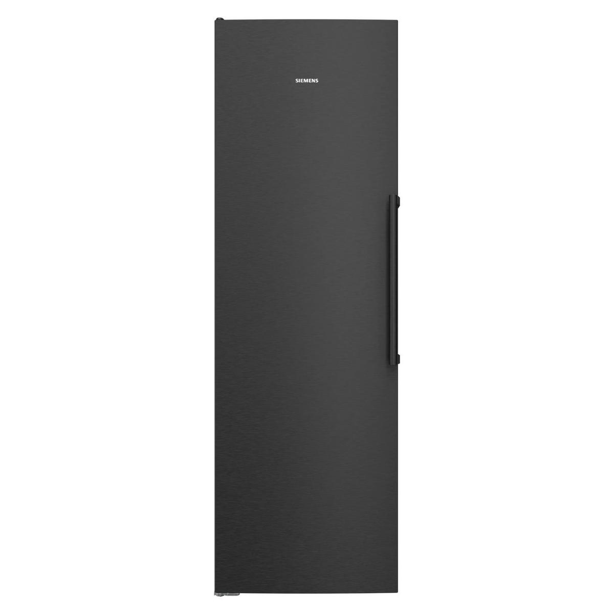 GRADE A2 - Siemens 402 Litre Freestanding Fridge - Black Steel