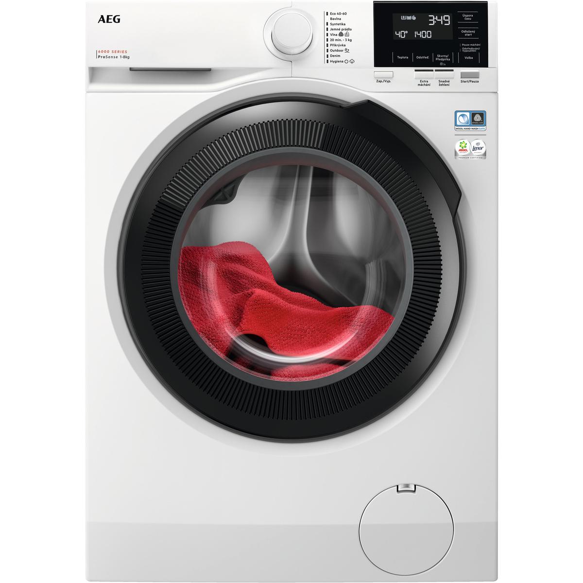 AEG 6000 Series ProSense 8kg 1400rpm Washing Machine - White