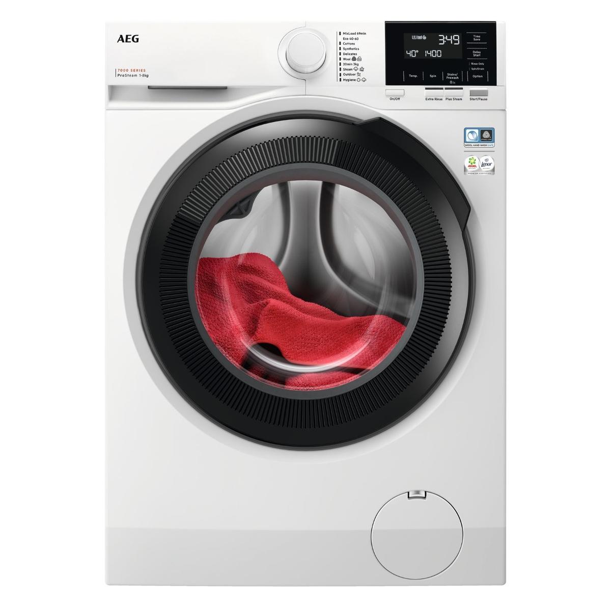 AEG 7000 Series ProSteam 8kg 1400rpm Washing Machine - White