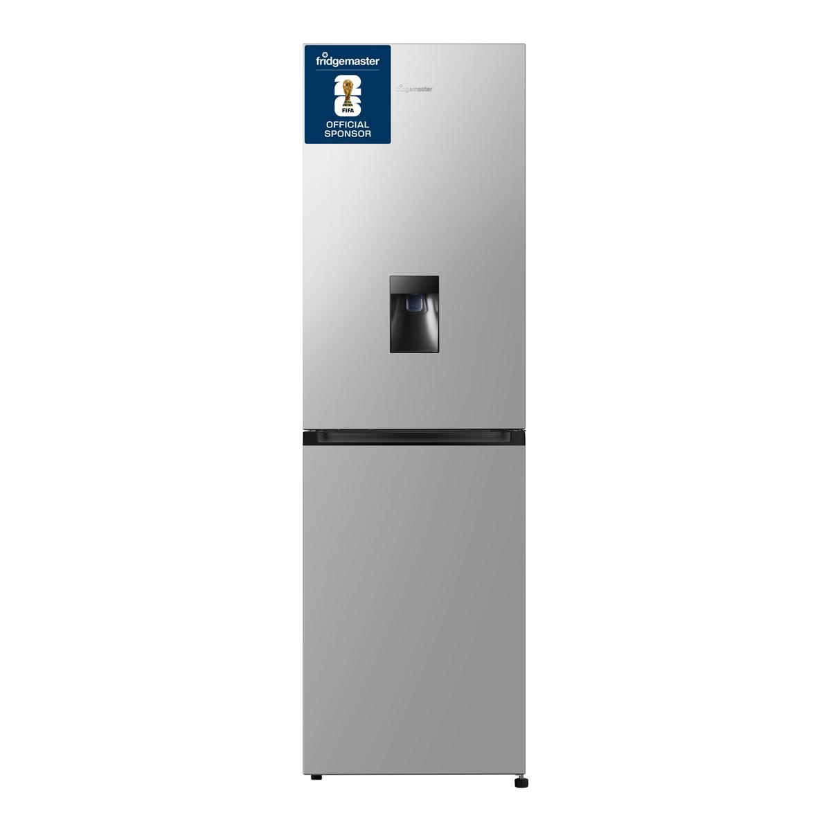 Fridgemaster 256 Litre 50/50 Freestanding Fridge Freezer - Silver