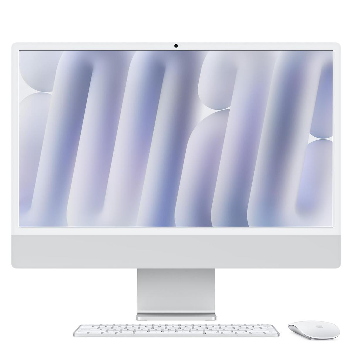 Apple iMac 2024 M4 10-Core 16GB RAM 256GB SSD 24 Inch 4.5K All-in-One PC - Silver