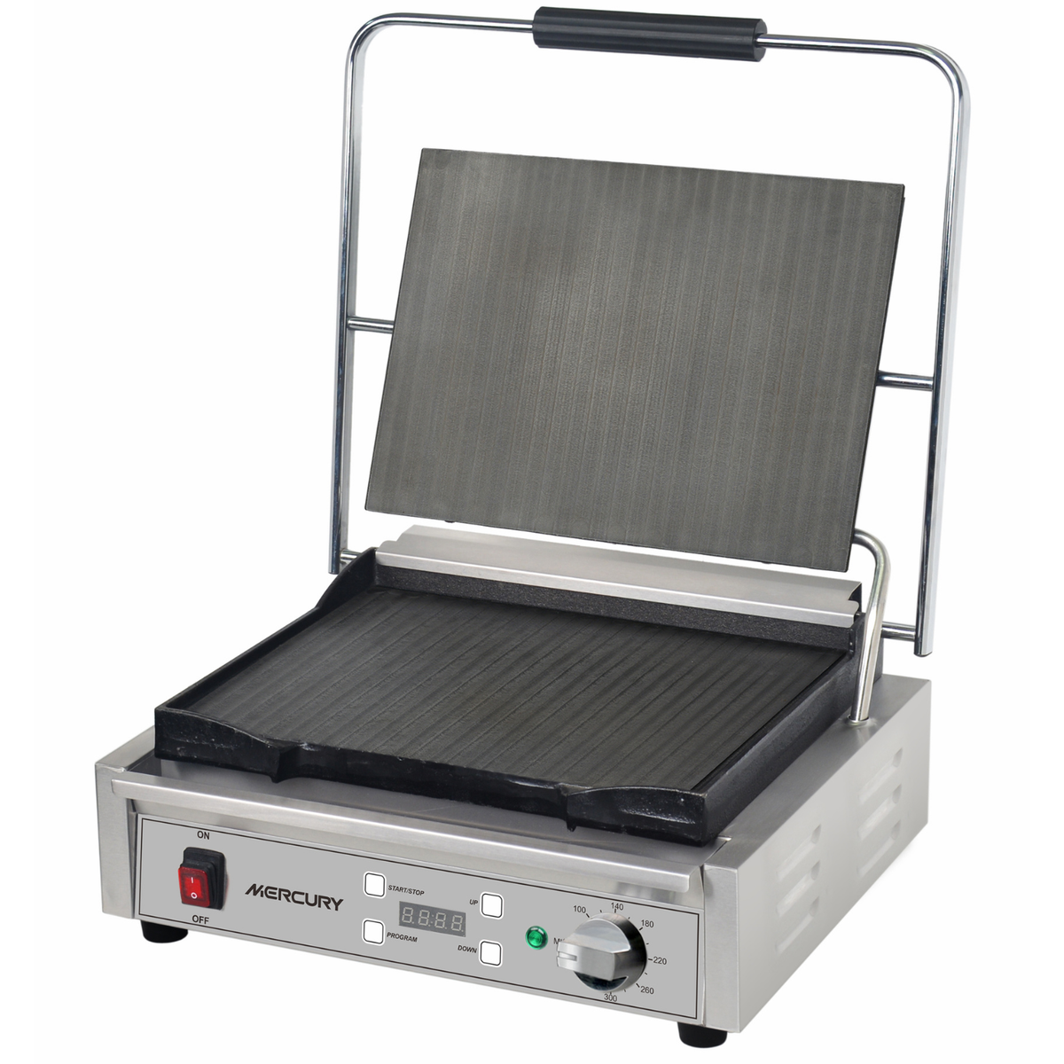 Mercury Extra Large Single Contact Grill - Flat Plates, Plug In