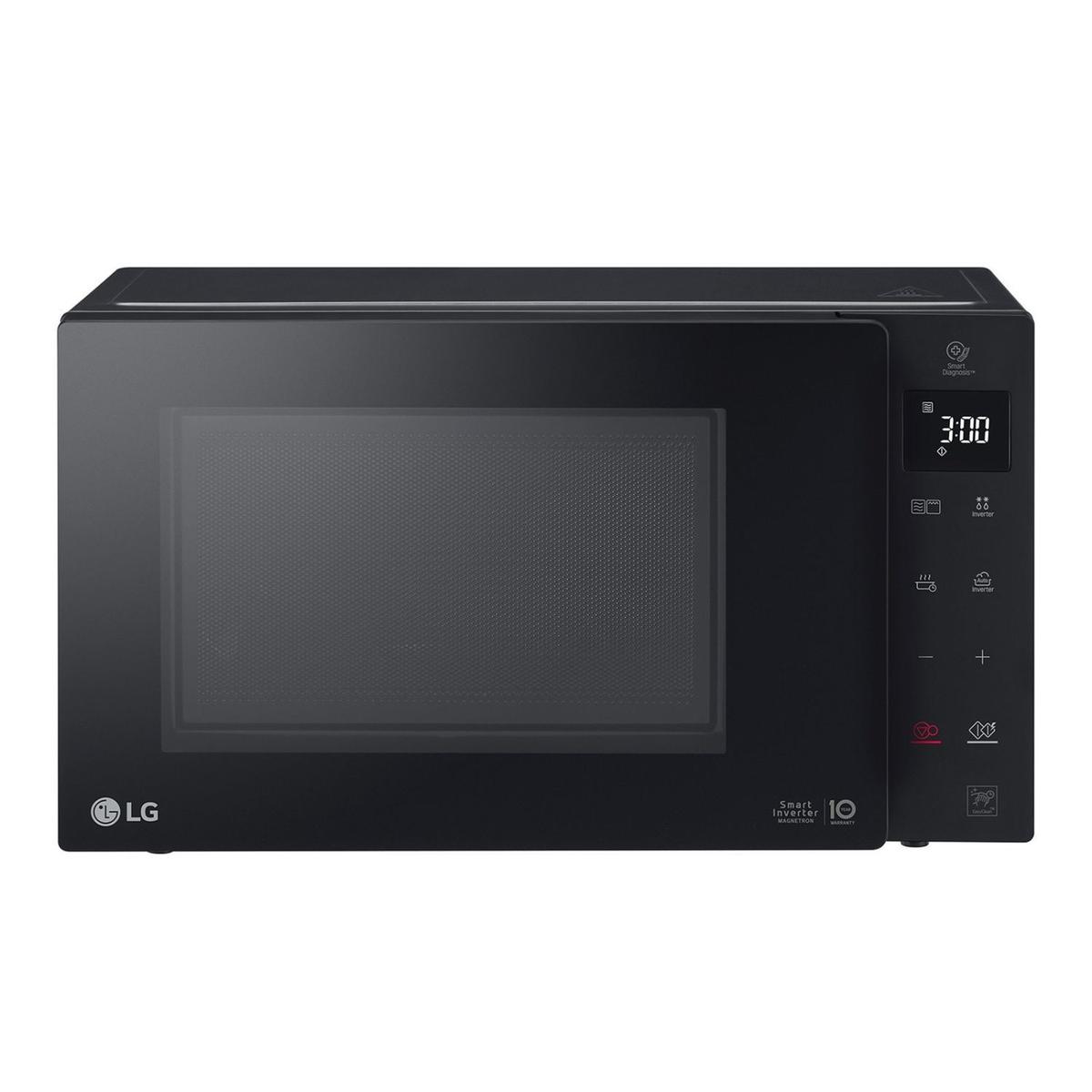 LG MH6336GIB 23L 1000W NeoChef Microwave Oven with Grill – Black  Smart Inverter Technology Grill Function Even Cooking & Fast Defrost Countertop Microwave for Modern Kitchens