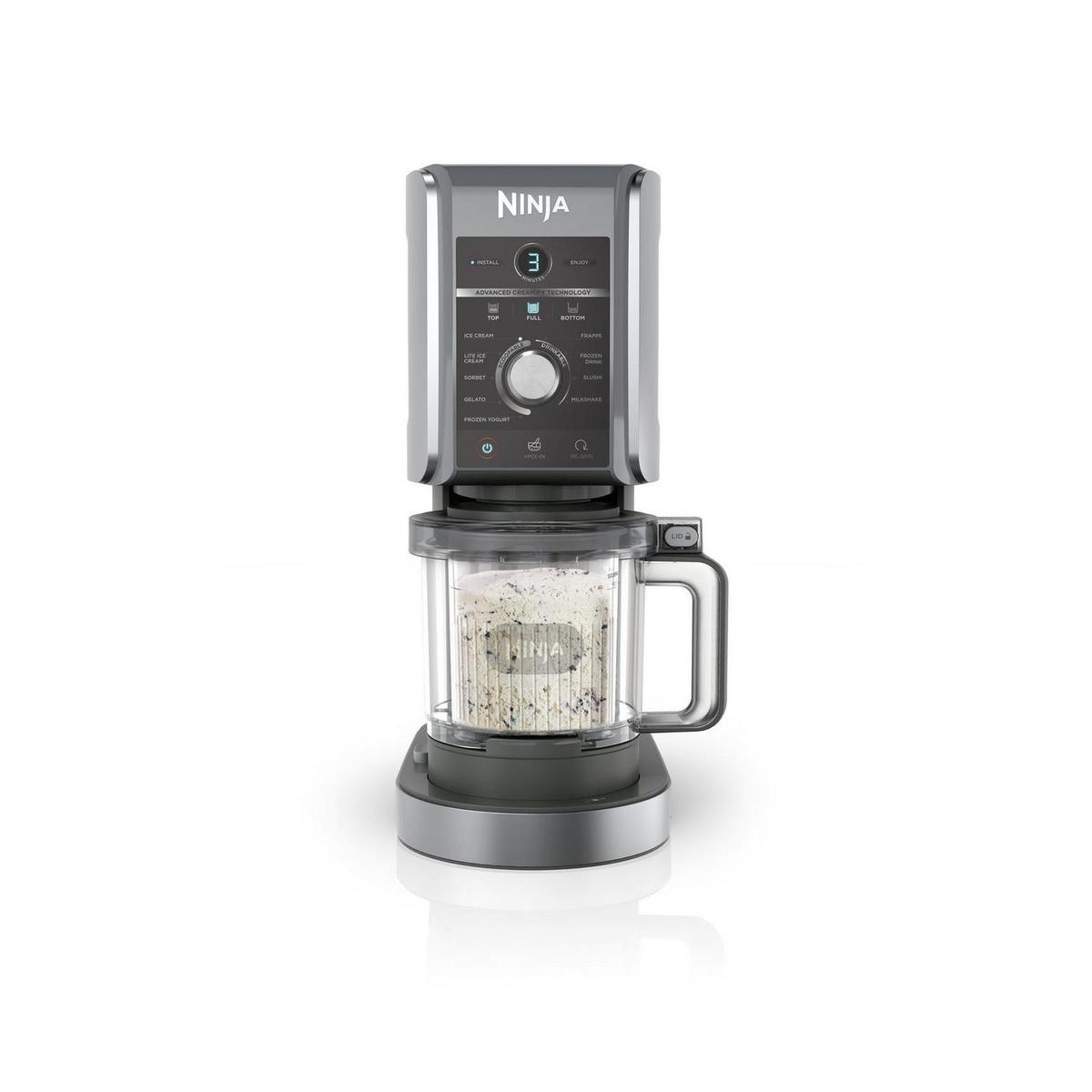 Ninja CREAMi NC501UK Deluxe 10-in-1 Ice Cream & Frozen Drink Maker  Black  Homemade Ice Cream Sorbet & Smoothies