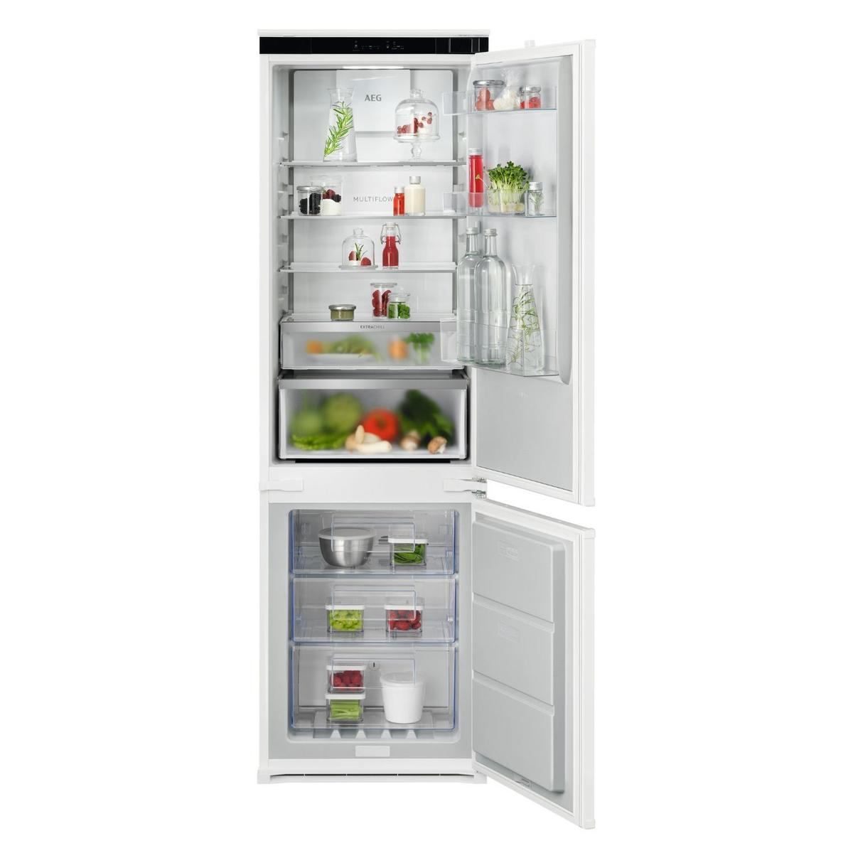 AEG Series 7000 248 Litre 177cm 70/30 Integrated Fridge Freezer with Sliding Door Hinge