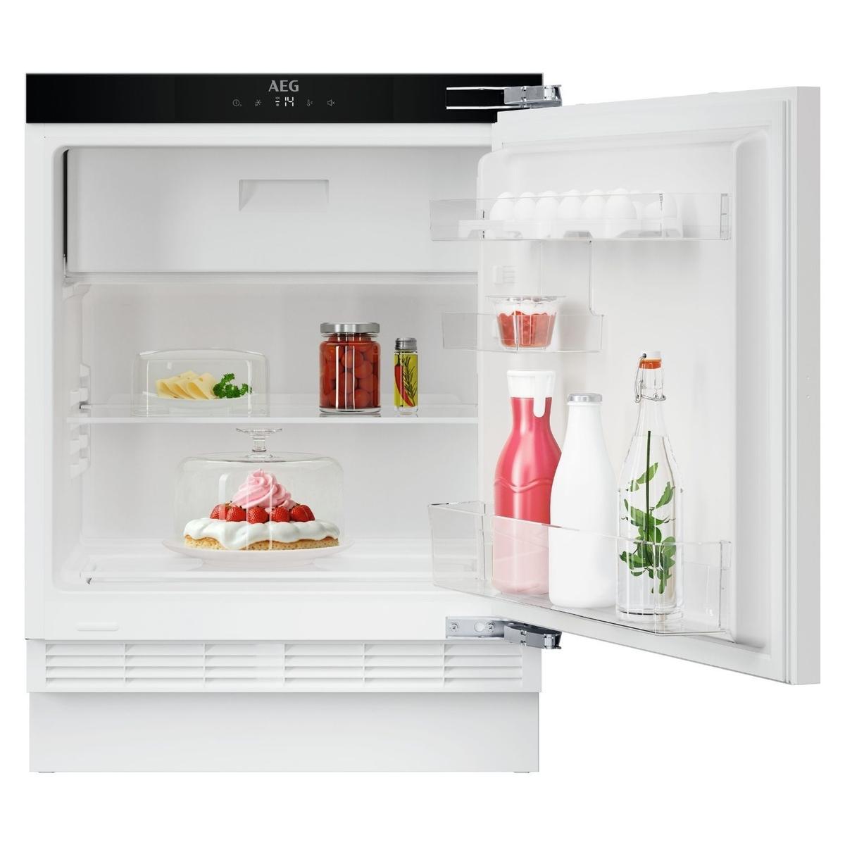 AEG 3000 Series 104 Litre Integrated Under Counter Fridge with 4 Star Freezer Compartment