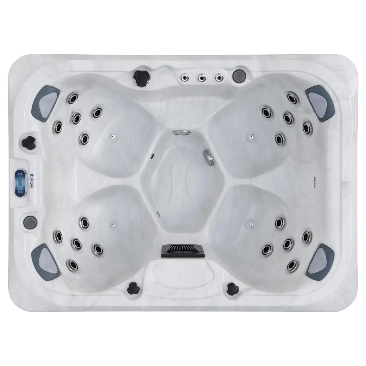 Outdoor Reef Hot Tub by Outdoor Living - Silver Marble