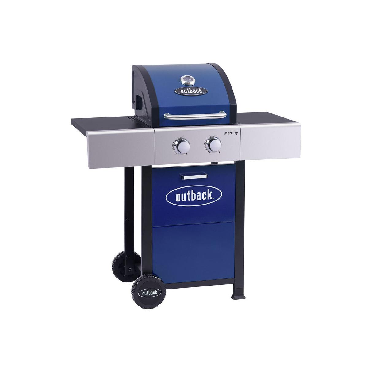 Outback OUT371167 Mercury 2 Burner Gas BBQ - Blue