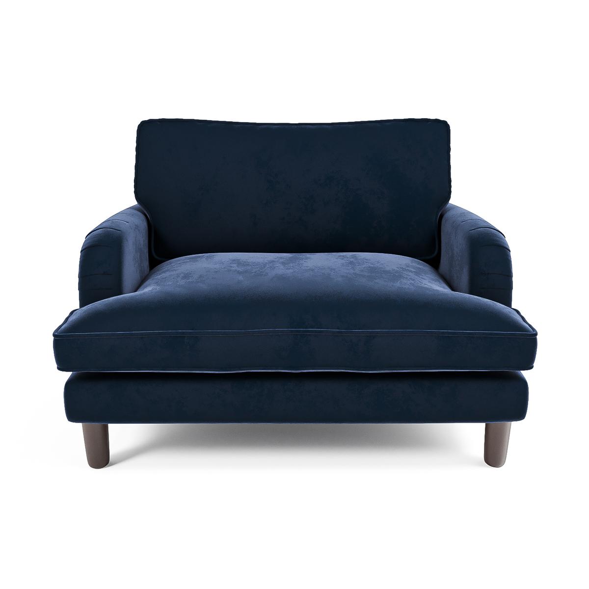 Navy Blue Velvet Kids Armchair - Payton