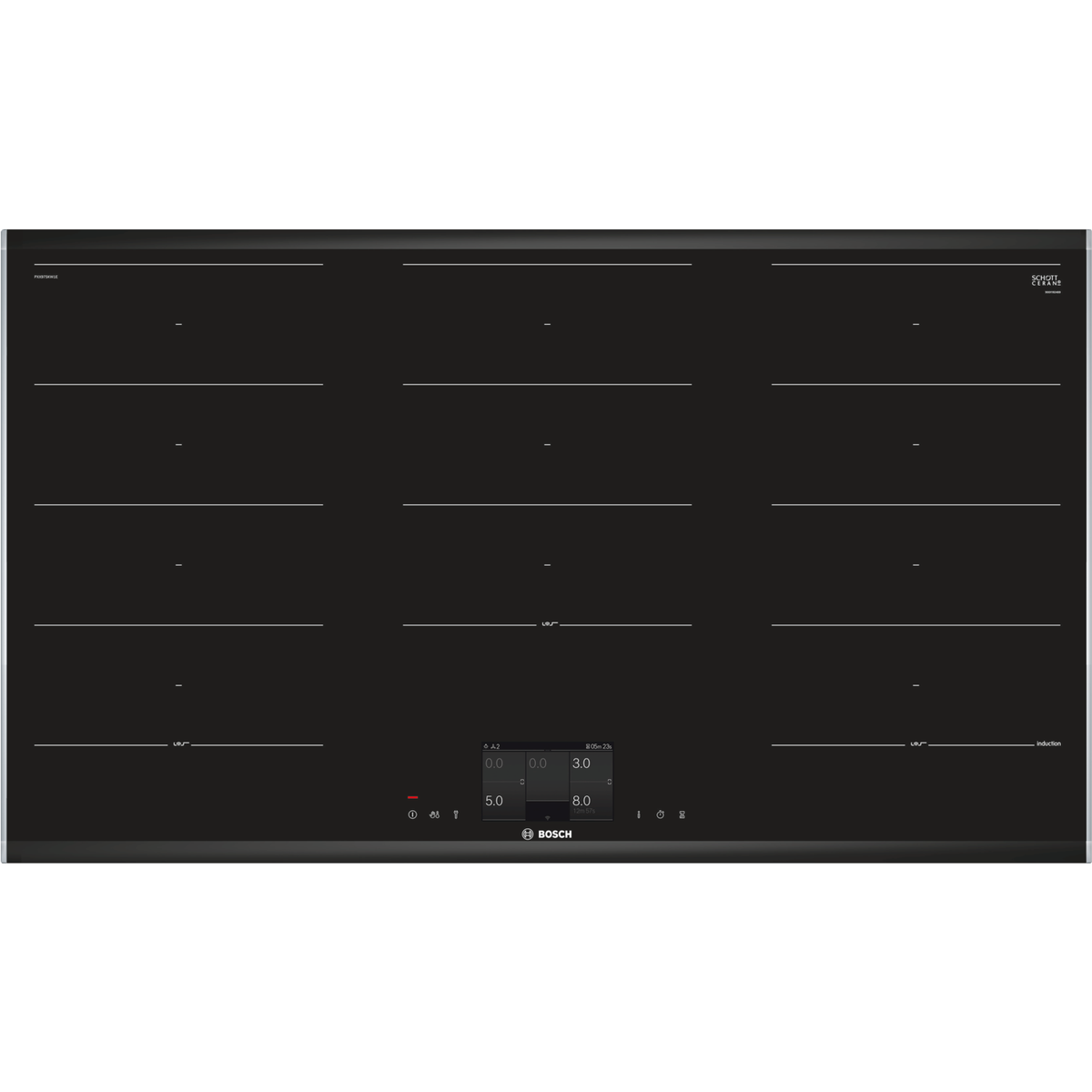 Refurbished Bosch Series 8 PXX975KW1E 90cm 5 Zone Induction Hob With FlexInduction Zones