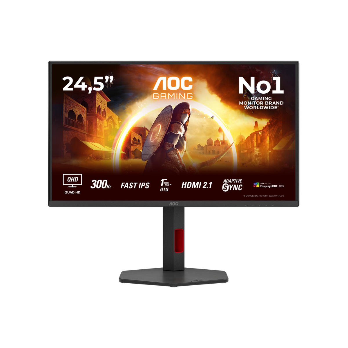 AOC G4 Q25G4SR 25" Fast IPS QHD 300Hz 0.3ms Gaming Monitor