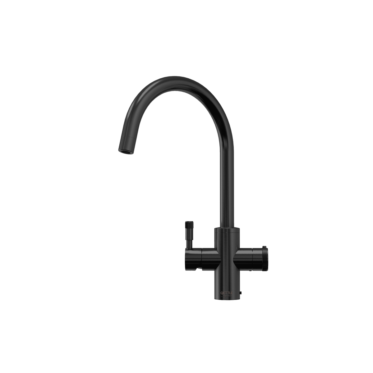 QETTLE Signature Modern 4 in 1 Instant Boiling Water Tap 4 Litre - Black Round Spout