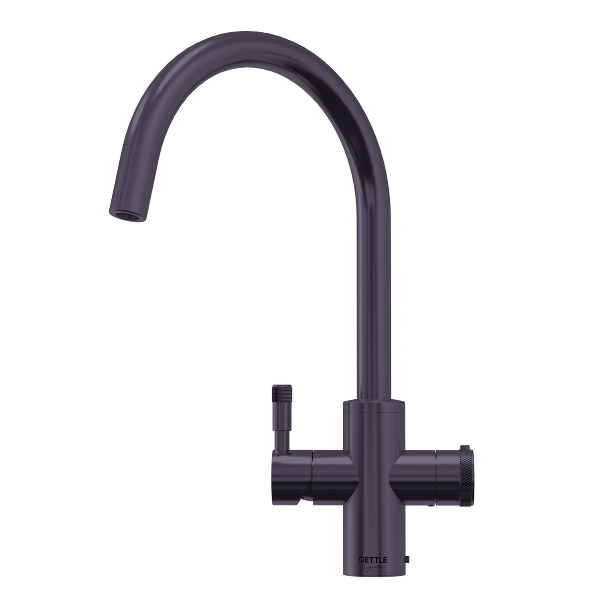 QETTLE Signature Modern 4 in 1 Instant Boiling Water Tap 4 Litre - Gunmetal Round Spout