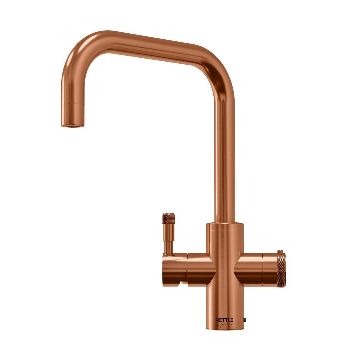 QETTLE Signature Modern 4 in 1 Instant Boiling Water Tap 4 Litre - Copper Square Spout
