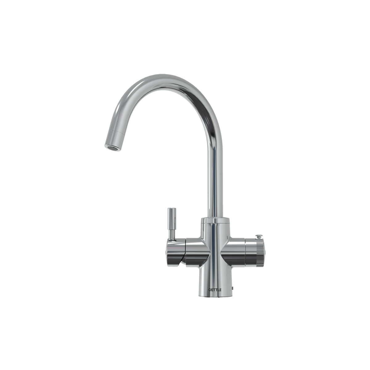 QETTLE Original 4 in 1 Instant Boiling Water Tap 4 Litre - Chrome Round Spout