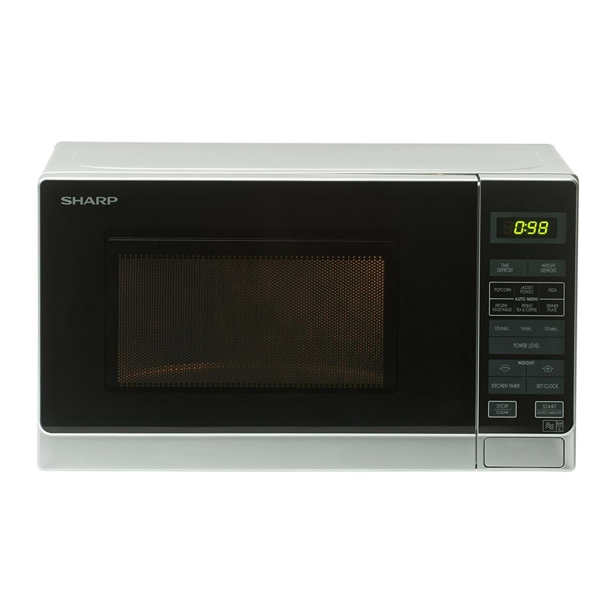 Sharp 20L Freestanding Solo Digital Microwave Oven - Silver