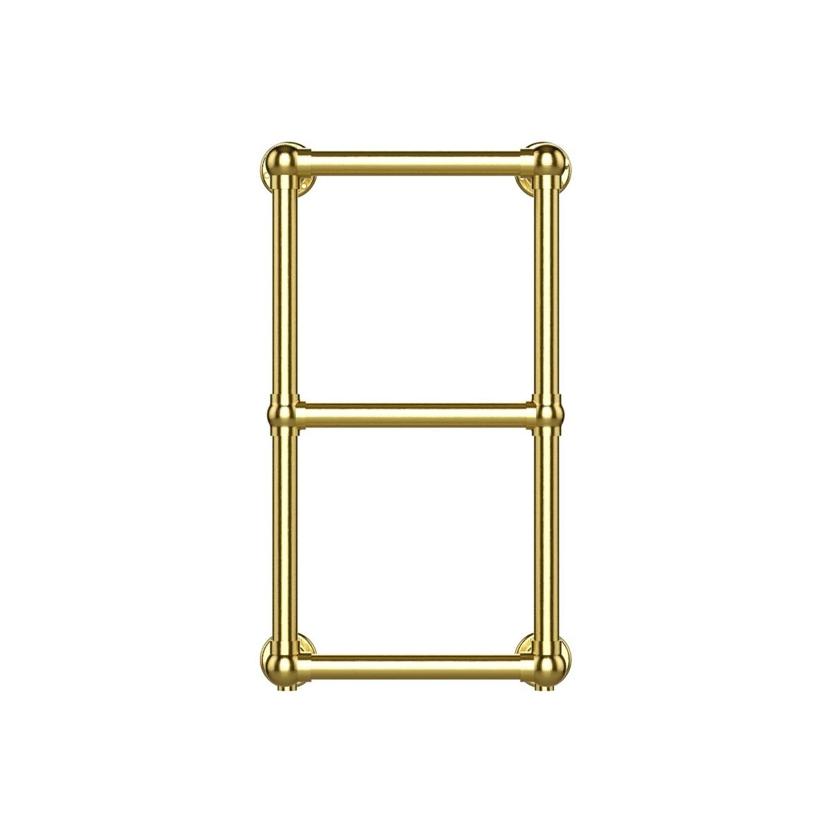 Brass Vertical Traditional Towel Radiator 700 x 400mm - Regent